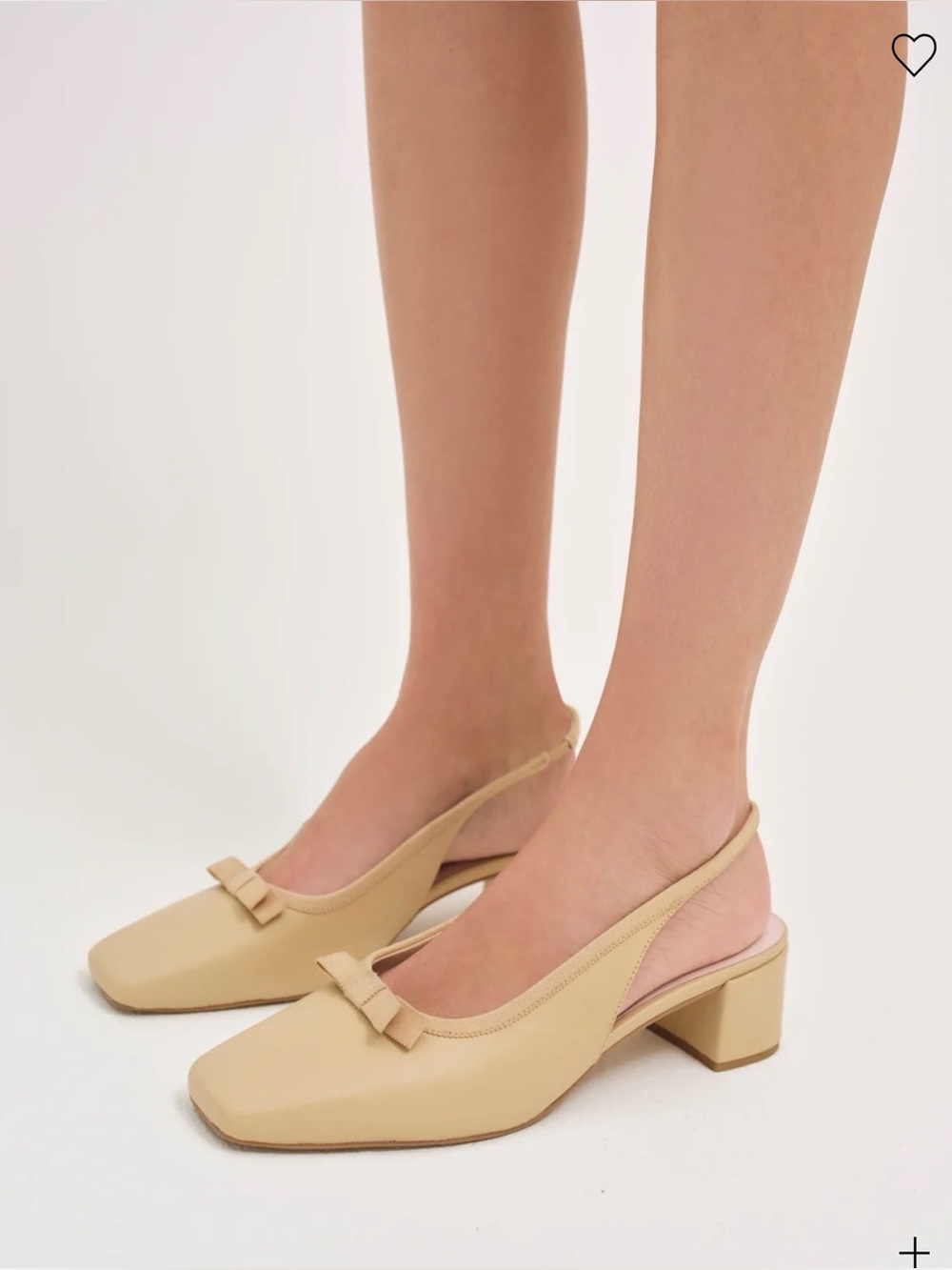 For Love & Lemons Leather Josie Mule Heel Size 7 Brand New